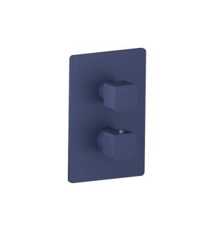 Flusso 196.4101NB 3/4" Thermostatic Shower Valve & Trim with One Output in Navy Blue