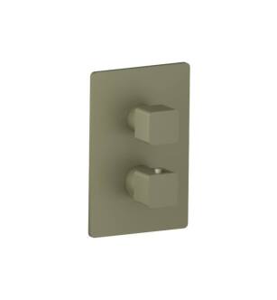 Flusso 196.4101AG 3/4" Thermostatic Shower Valve & Trim with One Output in Army Green