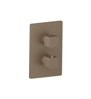 Flusso 196.4101DT 3/4" Thermostatic Shower Valve & Trim with One Output in Dark Tan