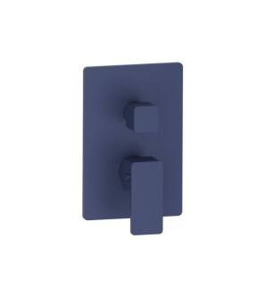 Flusso 196.4102NB 3/4" Thermostatic Shower Valve With Trim wirh One Output in Navy Blue