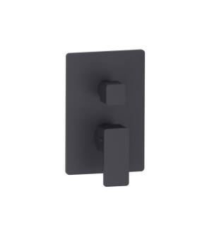 Flusso 196.4102DG 3/4" Thermostatic Shower Valve With Trim wirh One Output in Dark Gray