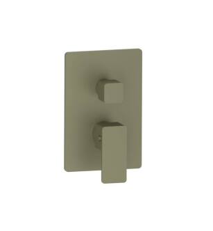 Flusso 196.4102AG 3/4" Thermostatic Shower Valve With Trim wirh One Output in Army Green