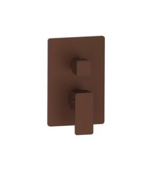 Flusso 196.4102VB 3/4" Thermostatic Shower Valve With Trim wirh One Output in Vortex Brown