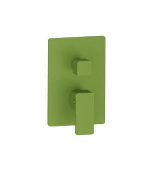 Flusso 196.4102IG 3/4" Thermostatic Shower Valve With Trim wirh One Output in Flusso Green