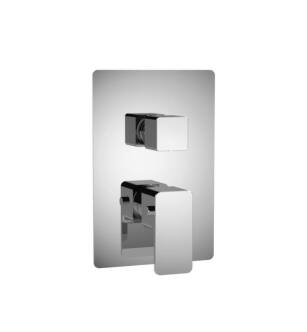 Flusso 196.4302CP 3/4" Thermostatic Valve With Trim - 3 Output in Chrome