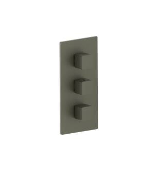 Flusso 196.4401GMG 3/4" Thermostatic Valve and Trim - 2 Outputs in Gun Metal Gray