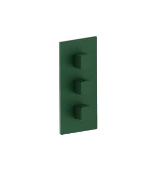 Flusso 196.4401LG 3/4" Thermostatic Valve and Trim - 2 Outputs in Leaf Green