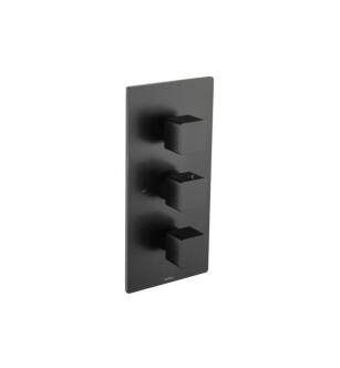 Flusso 196.4500TMB Trim For Thermostatic Valve in Matte Black