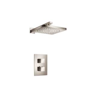 Flusso 196.7000PN Single Output Shower Set With Shower Head And Arm in Polished Nickel PVD