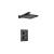 Isenberg 196.7000MB Single Output Shower Set With Shower Head And Arm in Matte Black