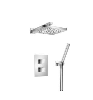 Flusso 196.7050CP Two Output Shower Set With Shower Head And Hand Held in Chrome