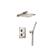 Isenberg 196.7050PN Two Output Shower Set With Shower Head And Hand Held in Polished Nickel PVD