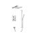 Isenberg 196.7100CP Two Output Shower Set With Shower Head, Hand Held And Slide Bar in Chrome