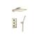 Isenberg 196.7150BN Two Output Shower Set With Shower Head And Hand Held in Brushed Nickel PVD
