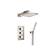 Isenberg 196.7150PN Two Output Shower Set With Shower Head And Hand Held in Polished Nickel PVD