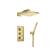Isenberg 196.7150SB Two Output Shower Set With Shower Head And Hand Held in Satin Brass PVD