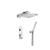 Isenberg 196.7250CP Two Output Shower Set With Shower Head And Hand Held in Chrome