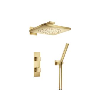 Isenberg 196.7250SB Two Output Shower Set With Shower Head And Hand Held in Satin Brass PVD