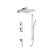 Isenberg 196.7300CP Two Output Shower Set With Shower Head, Hand Held And Slide Bar in Chrome