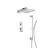 Isenberg 196.7350CP Two Output Shower Set With Shower Head, Hand Held And Slide Bar in Chrome