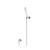 Isenberg 240.1006CP Hand Shower Set With Wall Elbow, Holder and Hose in Chrome
