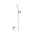 Isenberg 240.1006PN Hand Shower Set With Wall Elbow, Holder and Hose in Polished Nickel PVD