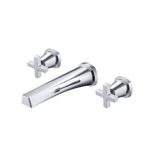 Flusso 240.1950CP Two Handle Wall Mounted Bathroom Faucet in Chrome
