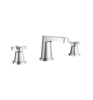 Flusso 240.2000CP Three Hole 8" Widespread Two Handle Bathroom Faucet in Chrome