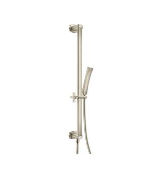 Flusso 240.2016BN Hand Shower Set with Slide Bar, Integrated Elbow & Hose in Brushed Nickel PVD
