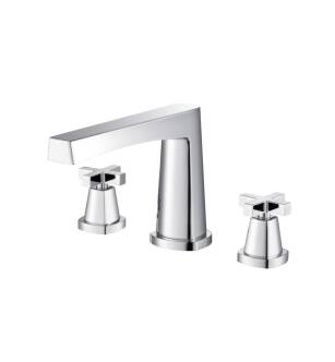 Flusso 240.2410CP 3 Hole Deck Mount Roman Tub Faucet in Chrome