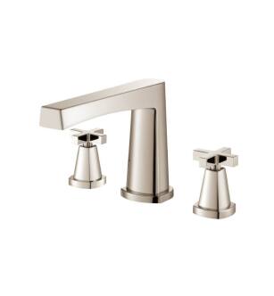 Flusso 240.2410PN 3 Hole Deck Mount Roman Tub Faucet in Polished Nickel PVD