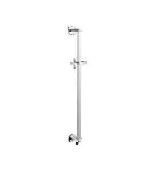 Flusso 240.601005ACP Shower Slide Bar With Integrated Wall Elbow in Chrome