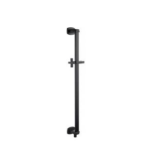 Flusso 240.601005AMB Shower Slide Bar With Integrated Wall Elbow in Matte Black