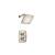 Isenberg 240.7000PN Single Output Shower Set With Shower Head And Arm in Polished Nickel PVD