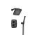 Isenberg 240.7050MB Two Output Shower Set With Shower Head And Hand Held in Matte Black