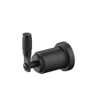Flusso 250.1001MB Brass Bathroom Towel / Robe Hook in Matte Black