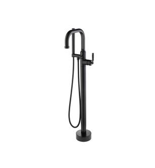 Isenberg 250.1170MB Freestanding Floor Mount Bathtub / Tub Filler With Hand Shower in Matte Black