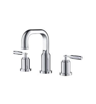 Isenberg 250.2000CP Three Hole 8" Widespread Two Handle Bathroom Faucet in Chrome