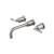 Isenberg 250.2450BN Two Handle Wall Mounted Tub Filler in Brushed Nickel PVD