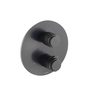 Isenberg 250.4101MB 3/4" Thermostatic Shower Valve And Trim With Output in Matte Black