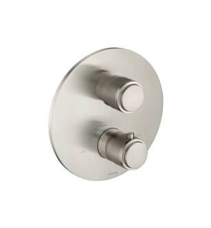 Flusso 250.4301BN 3/4" Thermostatic Valve And Trim With 3 Outputs in Brushed Nickel PVD
