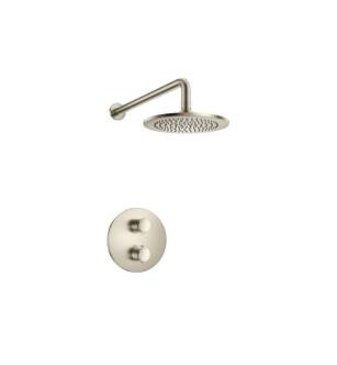 Flusso 250.7000BN Single Output Shower Set With Shower Head And Arm in Brushed Nickel PVD