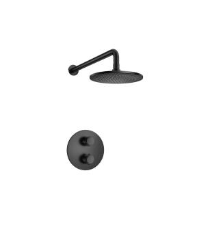 Isenberg 250.7000MB Single Output Shower Set With Shower Head And Arm in Matte Black