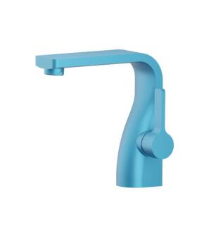 Flusso 260.1000SKB Single Hole Bathroom Faucet in Sky Blue