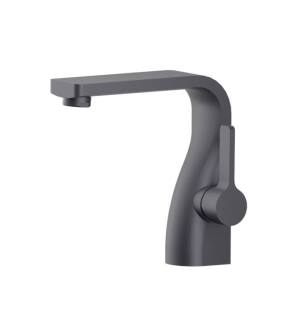 Flusso 260.1000DG Single Hole Bathroom Faucet in Dark Gray