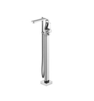 Flusso 260.1165CP Freestanding Floor Mount Tub Filler With Hand Shower in Chrome