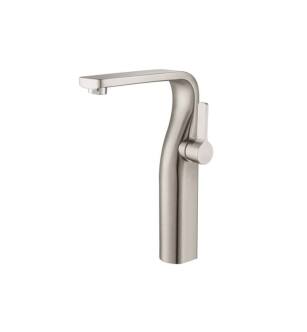 Flusso 260.1700BN Single Hole Vessel Faucet in Brushed Nickel PVD