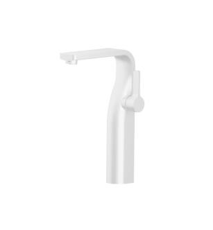 Flusso 260.1700GW Single Hole Vessel Faucet in Gloss White