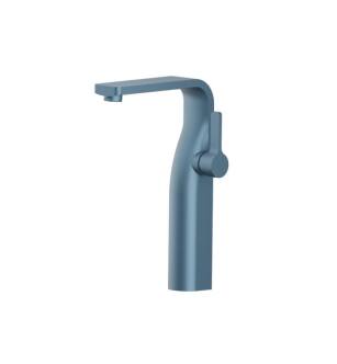 Flusso 260.1700BP Single Hole Vessel Faucet in Blue Platinum