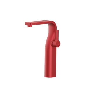 Flusso 260.1700DR Single Hole Vessel Faucet in Deep Red